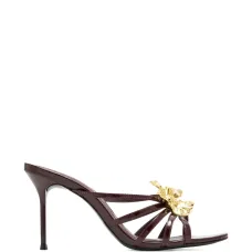 Босоножки на шпильке с цветочным узором Flora