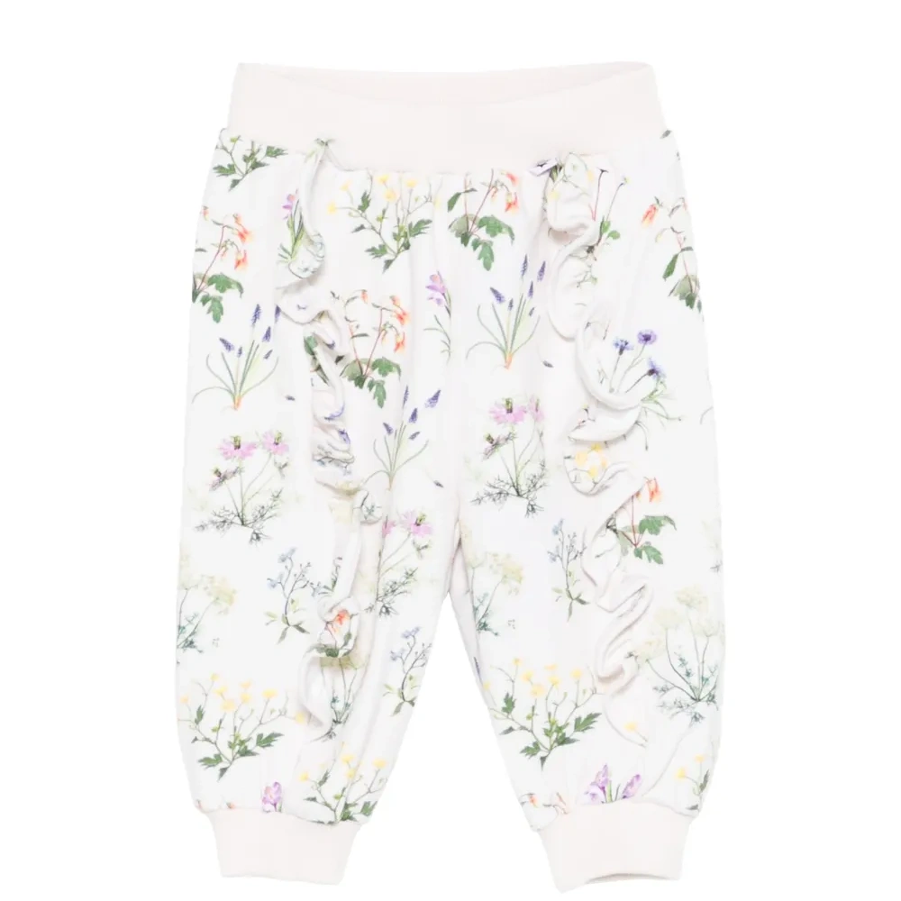 Спортивные брюки Sallie с оборками и цветочным принтом