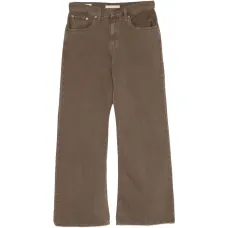 Свободные выбеленные джинсы фасона bootcut