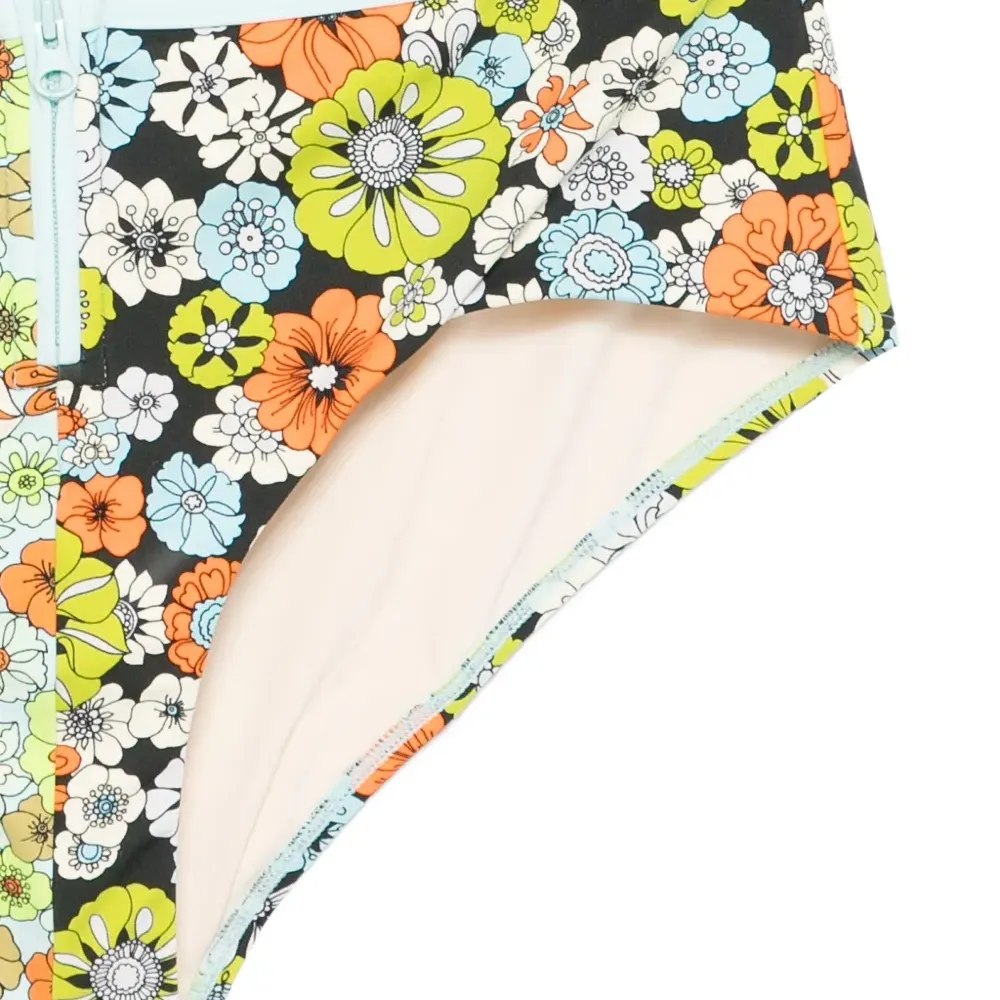 Бикини-низ с цветочным принтом на молнии Бикини-низ с цветочным принтом на молнии