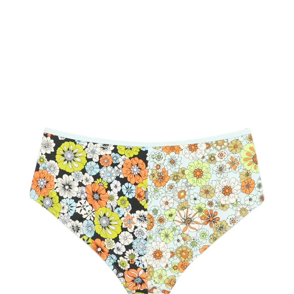 Бикини-низ с цветочным принтом на молнии Бикини-низ с цветочным принтом на молнии