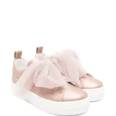 Низкие кеды с бантом