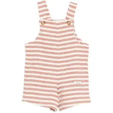 Полосатые брюки-комбинезон на пуговицах Полосатые брюки-комбинезон на пуговицах