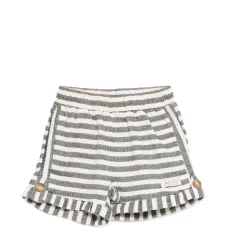 Шорты в полоску на пуговицах