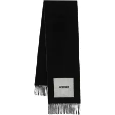 Шарф Rond Carré с бахромой и логотипом