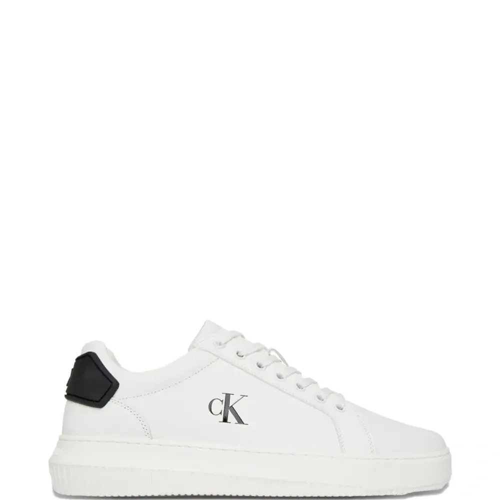 Кожаные кроссовки с логотипом