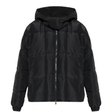 Стеганое пальто с капюшоном