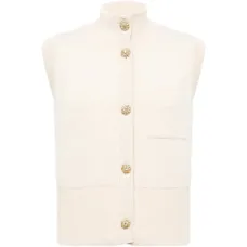 Жилет с украшением в виде пуговиц