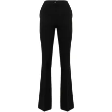 Расклешённые брюки из ткани кадди