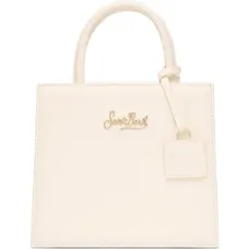 Сумка-тоут из кожи с верхней ручкой и украшением-шармом