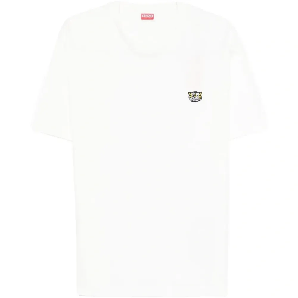 Футболка с вышивкой и круглым вырезом