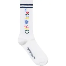 Длинные ребристые носки с логотипом Длинные ребристые носки с логотипом