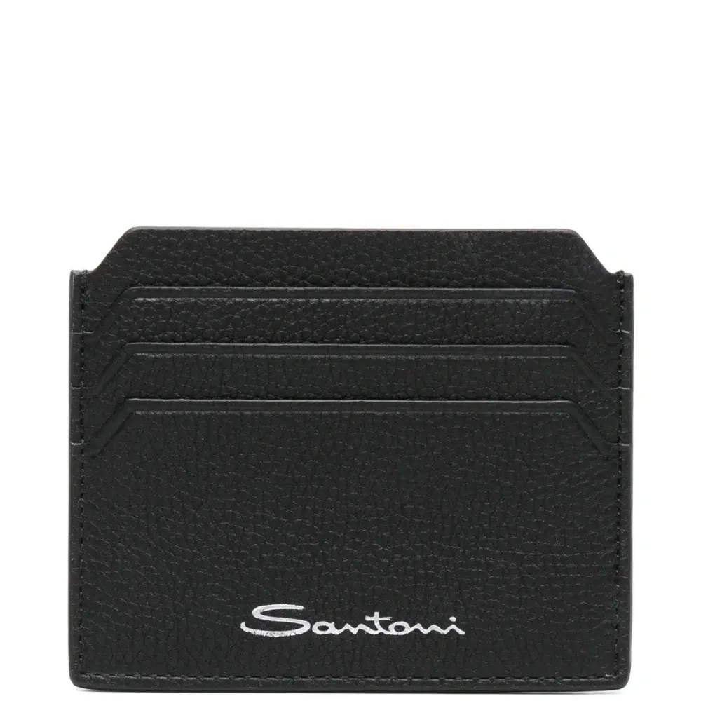 Кожаный кошелек с принтом логотипа Кожаный кошелек с принтом логотипа