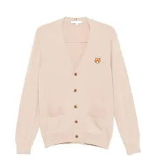 Кардиган с карманом и мотивом лисы