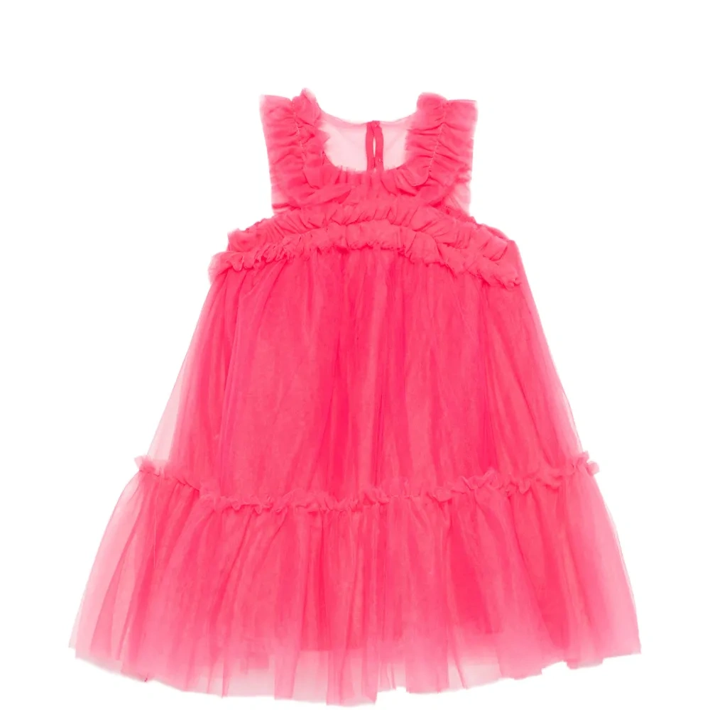 Платье с воланами и ярусами