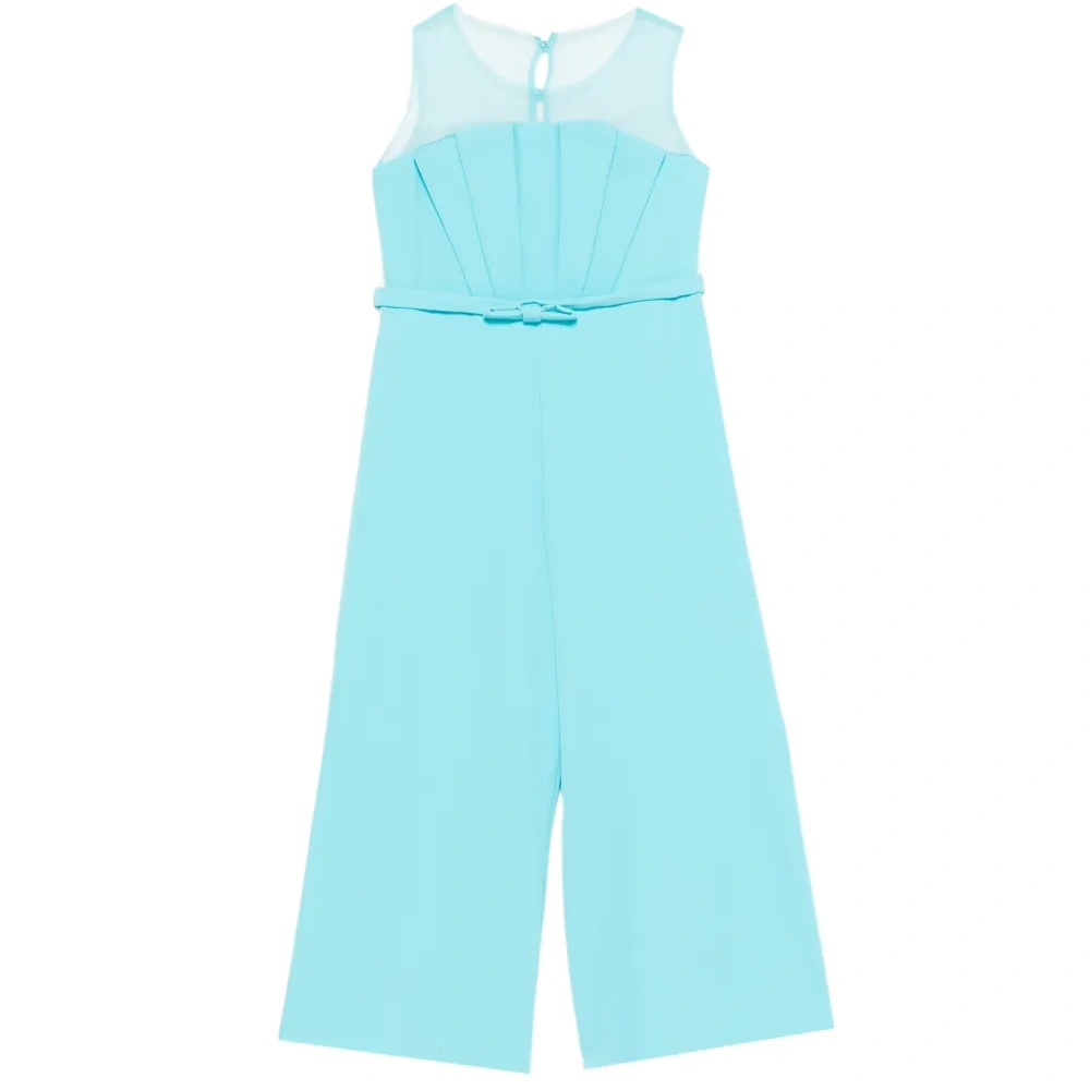 Комбинезон без рукавов с поясом