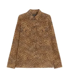 Шелковая рубашка с леопардовым принтом Wkdlemma