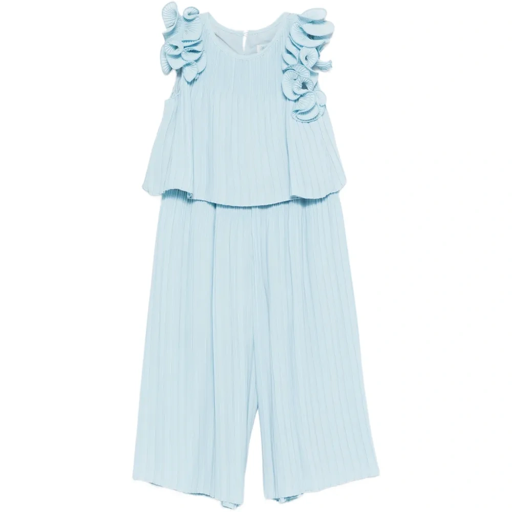 Комплект с оборками и плиссированными брюками