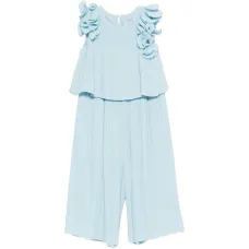 Комплект с оборками и плиссированными брюками