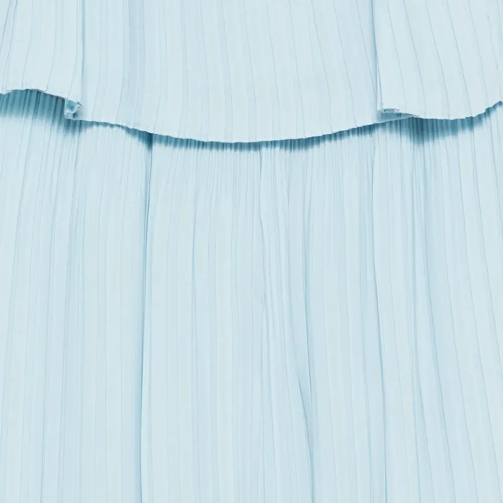 Комплект с оборками и плиссированными брюками