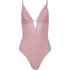 Боди Charlotte 3-в-1 с V-образным вырезом и кружевом