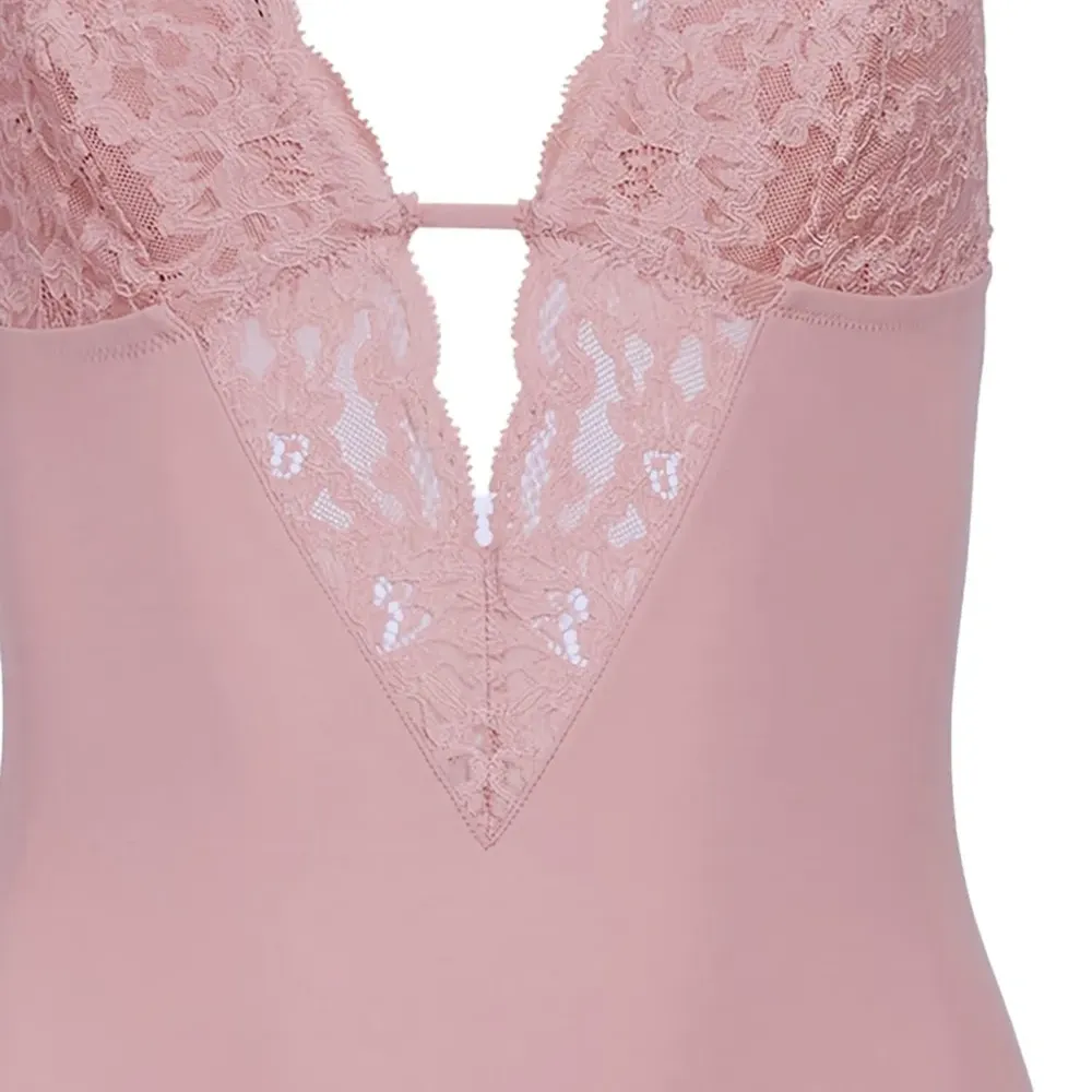 Боди Charlotte 3-в-1 с V-образным вырезом и кружевом