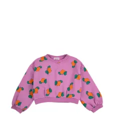 Графитовый свитшот цвета мандарин