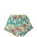 Травяные шорты с цветочным рисунком и оборками