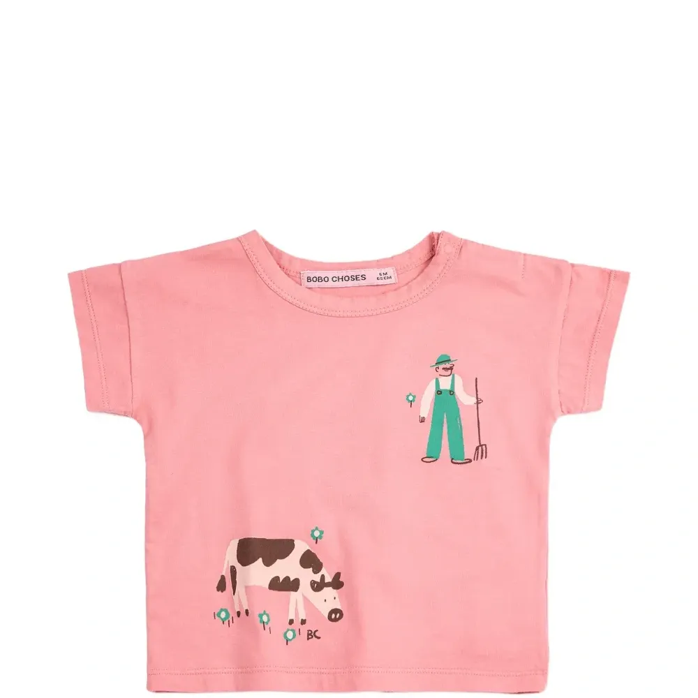 Футболка с принтом "Фермерское приключение"