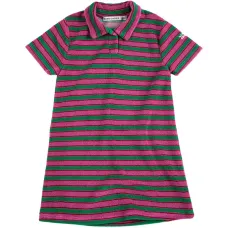 Платье-поло в полоску