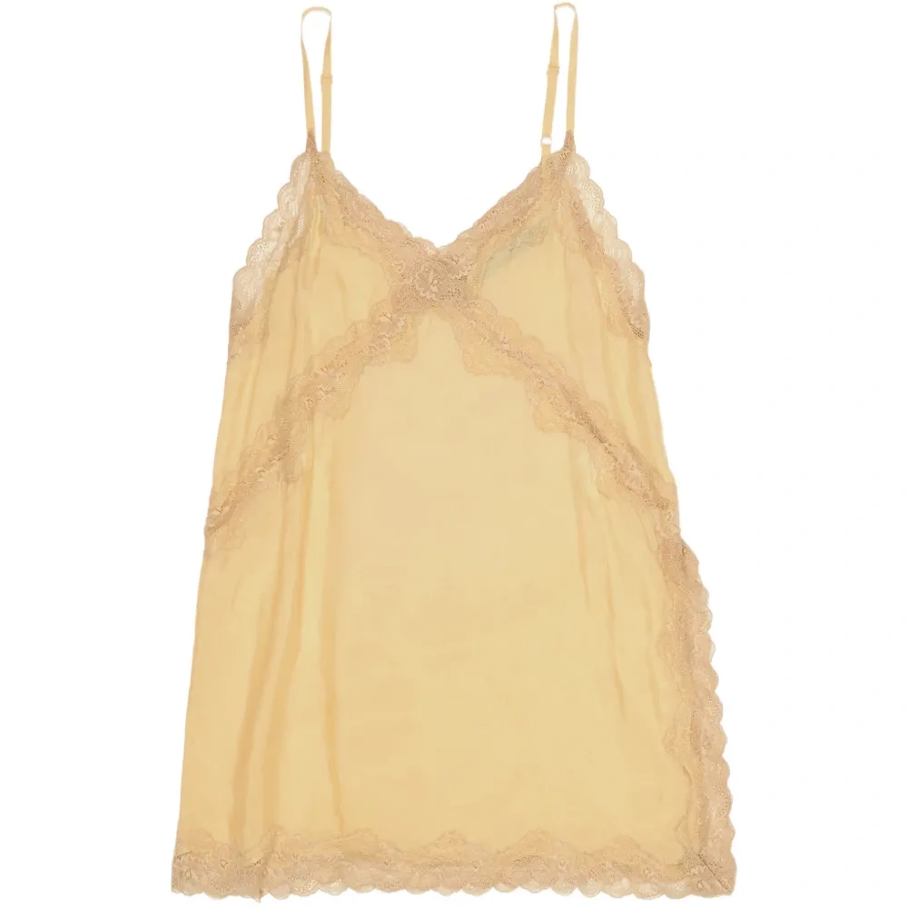 Кружевной топ с V-образным вырезом