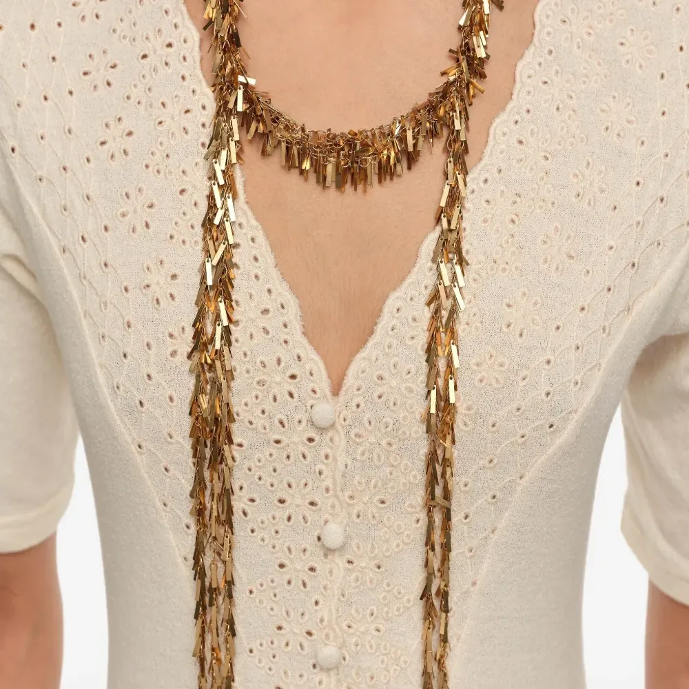 Колье с бахромой