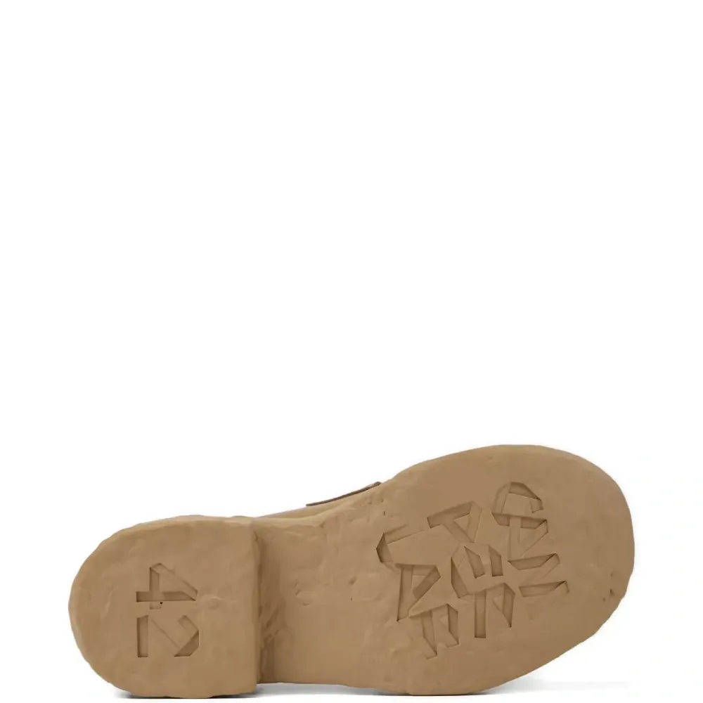 Кожаные лоферы с ремешком-пенни