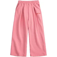 Плиссированные спортивные брюки с вышитым логотипом