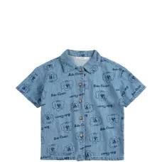 Рубашка с узором на пуговицах