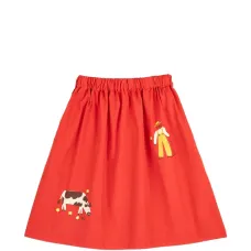 Юбка с графическим принтом на резинке