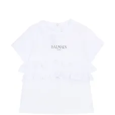 Футболка с короткими рукавами и оборками