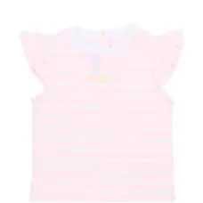 Футболка в полоску с оборками