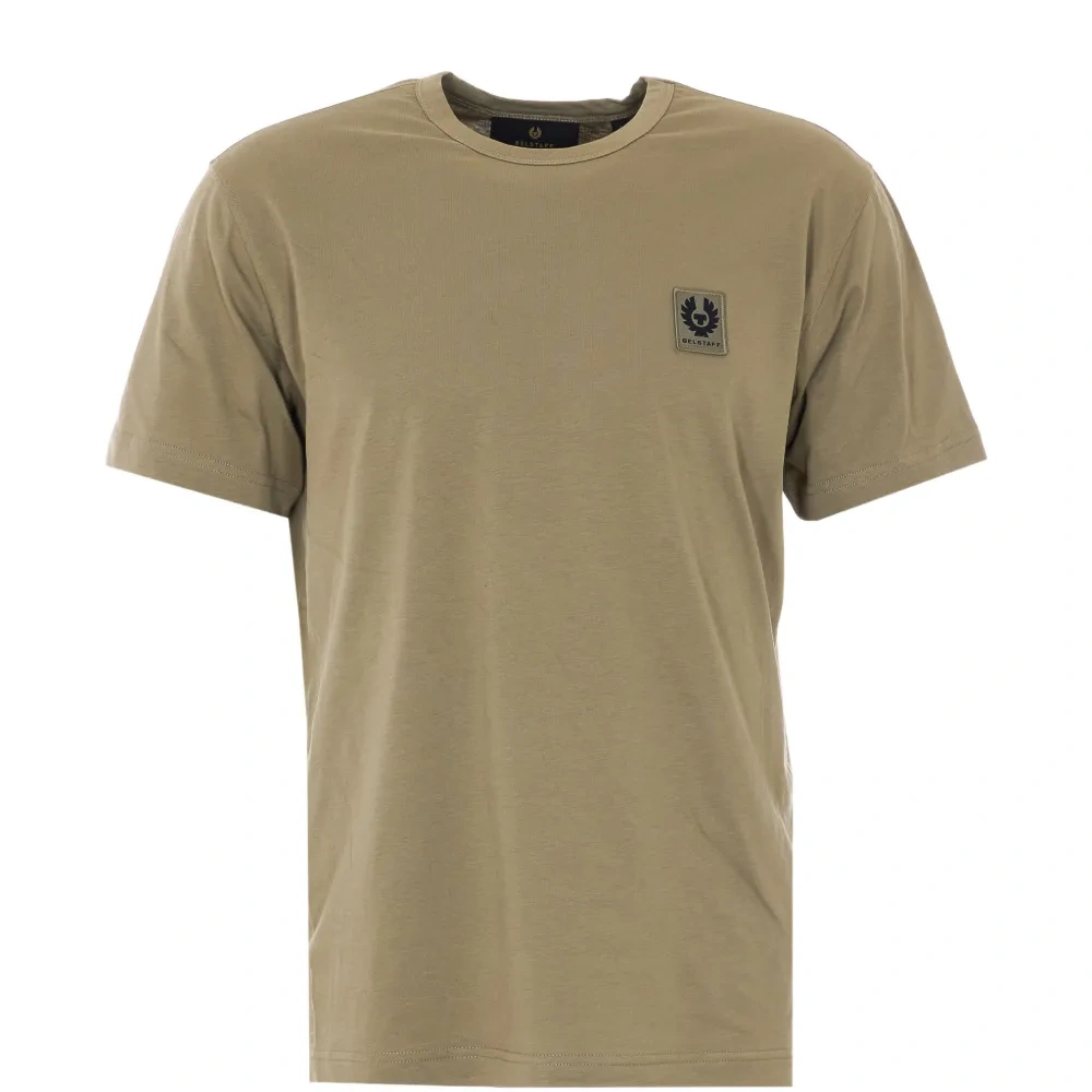 Футболка с круглым вырезом и нашивкой с логотипом