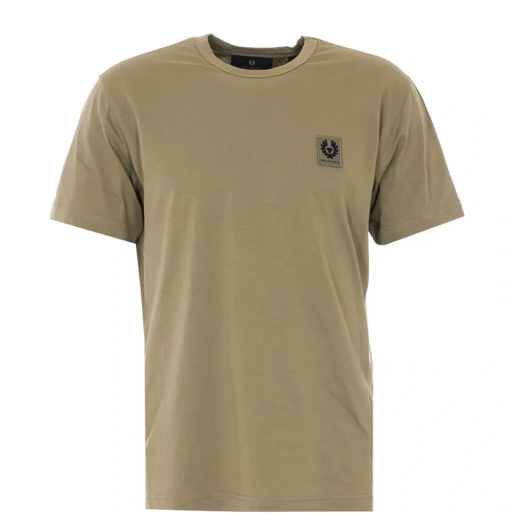 Футболка с круглым вырезом и нашивкой с логотипом