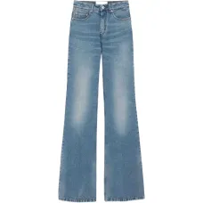 Расклешенные брюки с высокой талией