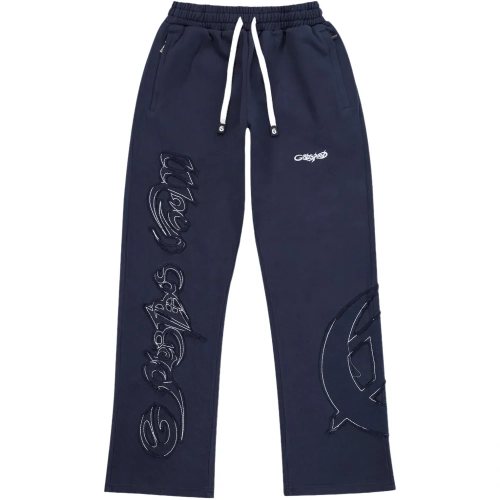 Треники с эффектом необработанного и состаренного вида