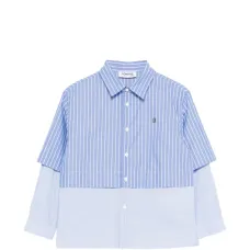 Полосатая рубашка в двух тонах Полосатая рубашка в двух тонах