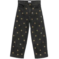 Джинсы с люверсами Джинсы с люверсами