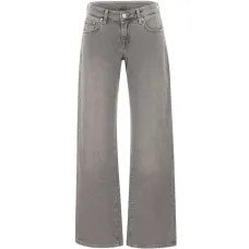 Джинсы Low Straight с эффектом выцветания Джинсы Low Straight с эффектом выцветания