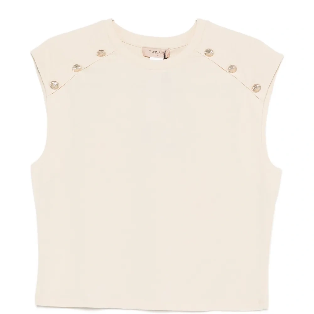 Топ с отделкой пуговицами Топ с отделкой пуговицами