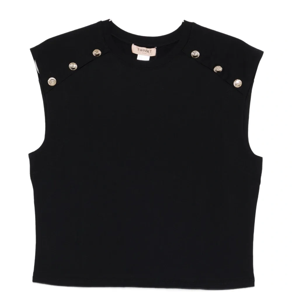 Топ с отделкой пуговицами Топ с отделкой пуговицами