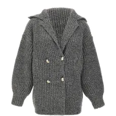 Вязаный двубортный кардиган