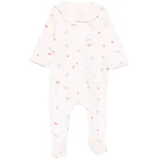 Детский комбинезон с рюшами и цветочным принтом