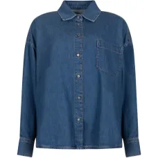 Рубашка с воротником и карманом